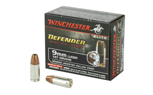 Ammunition Winchester Ammunition PDX1 Defender 9mm WIN DEFENDER 9MM 147GR JHP 20/200 • Model: PDX1 Defender